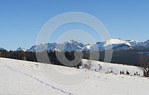 Beautiful landscape in Tatra mountains