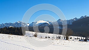 Beautiful landscape in Tatra mountains