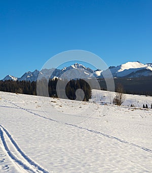 Beautiful landscape in Tatra mountains