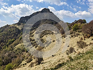 beautiful landscape in ticino. Nature photos near Monte Generoso in Lugano Mendrisio. Spring time with wonderful colors.