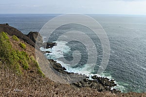 Beautiful landscape at the top of Teluk Cinta in Jember, Indonesia.