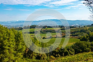 Landscape from via Francigena, Tuscany photo