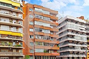 Beautiful landscape of the urban view Barcelona.