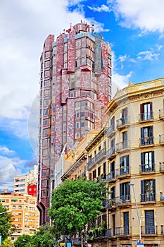 Beautiful landscape of the urban view Barcelona