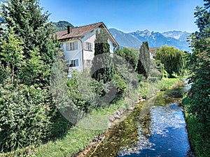 A beautiful landscape of Vaduz in Liechtenstein