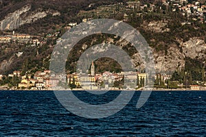 Beautiful landscape of Varenna town and lake Como, Italy