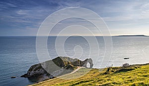 Beautiful landscape view of Durdle Door on the Jurassic Coast at