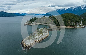 Beautiful Landscape View of Horseshoe Bay and Whytecliff Islet