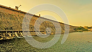 Beautiful landscape view of KRS Dam view from Brindavan Gardens. Perfect picnic spot or weekend gateway for people of Bangalore,