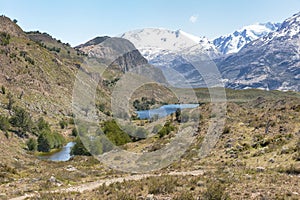 Beautiful landscape view in Los Glaciares National Park. Patagonia, Argentina