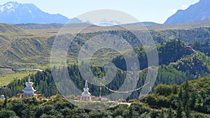 Beautiful landscape view of Mati Temple in Zhangye Gansu China