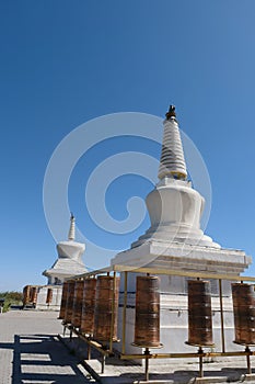 Beautiful landscape view of Mati Temple in Zhangye Gansu China