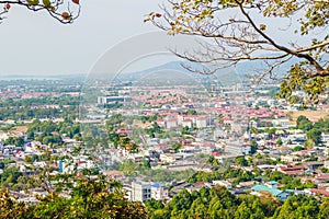 Beautiful landscape view of Phuket city from Khao Rang viewpoint