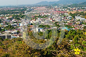 Beautiful landscape view of Phuket city from Khao Rang viewpoint