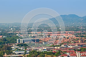 Beautiful landscape view of Phuket city from Khao Rang viewpoint