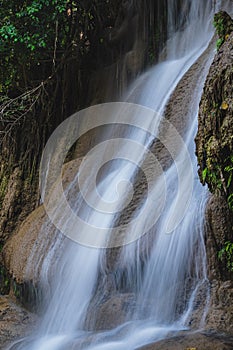 Beautiful landscape view of Sai yok noi waterfall kanchanaburi