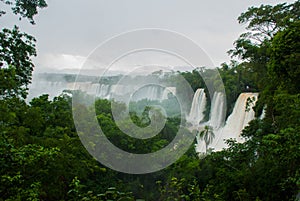 Beautiful landscape with views of the Iguazu Falls. Argentina