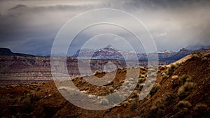 Beautiful landscape of Virgin Utah, Mount Zion national park photo
