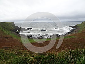 Beautiful Landscape on the way to the Giants Causeway, Ireland