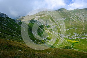 Beautiful landscape on the way to Omu Peak