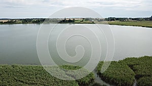 Beautiful landscape of Yanovichi lake