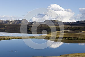 Beautiful landscapes. Montain, Reflection, Lake in