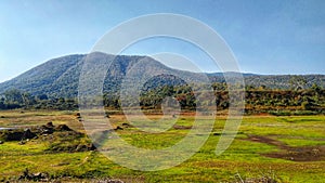 Beautiful lanscape view of green mountain forest