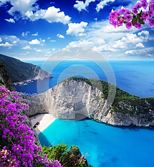 Beautiful lanscape of Zakinthos island