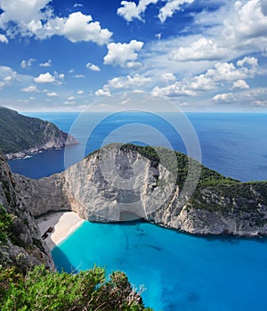 Beautiful lanscape of Zakinthos island