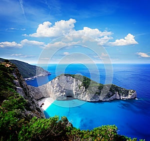 Beautiful lanscape of Zakinthos island