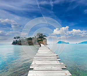 Beautiful lanscape of Zakinthos island photo