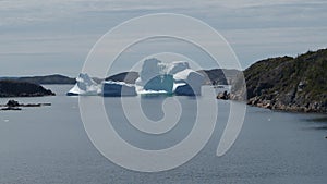 Beautiful large coastal iceberg