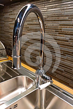 Beautiful large convenient kitchen faucet