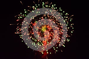 Large fireworks display event background