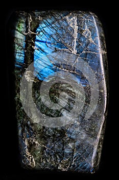 A beautiful and large piece of an iridescent crystal / rock called labradorite