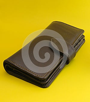 Beautiful leather wallet to store money and cards