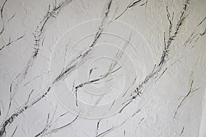 Beautiful light background texture with black and grey lines. Abstract background from plaster on wall