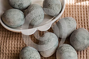 Beautiful light blue eggs.