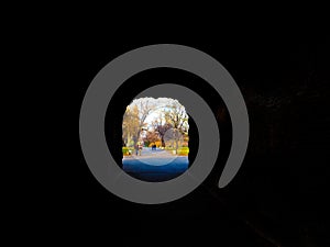 Beautiful light at the end of the tunnel