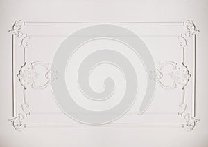 Beautiful light walls with architectural frame