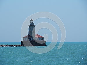 Chicago lighthouse Lake Michigan