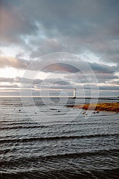 beautiful lighthouse located at Swinoujscie, Poland