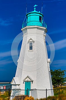 Beautiful lighthouse at Port Dalhousie Harbour, Ontario, Canada