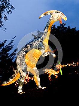 Beautiful lights and lanterns safari festival in Singapore