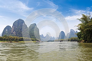 Beautiful lijiang river in guilin