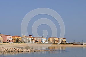 The beautiful Limassol Marina Beach or Golden Beach Limassol in Cyprus