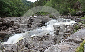 Beautiful Linn of Tummel Waterfall, Scotland