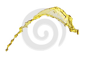 Beautiful liquid splash light yellow color