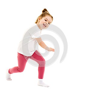 Beautiful little girl laughing.