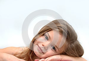 Beautiful Child Daydreams photo